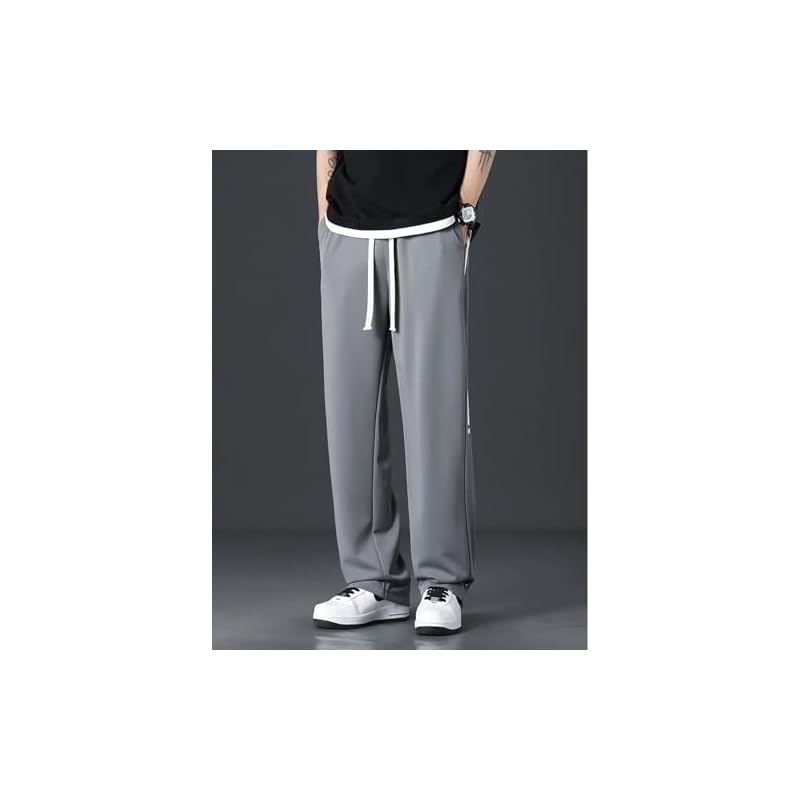 Lymio Track Pant for Men || Track Pants || Plain Track Pant (TP-35-Grey-XL)