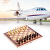 3in1 Portable Wooden Chessboard Folding Board Chess Game For Party Family Activities (29*29cm)