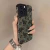 Черные Розы Чехол из Кожи Ягненка для Телефона iPhone 17 Pro Max Air 16 16e 15 14 13 12 11 Pro Max Plus X XS MAX XR Задняя Крышка