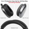 Защитные аксессуары SOULWIT для AirPods Max: Чехол из ТПУ + Чехол для оголовья + Чехол для амбушюр, Многофункциональный защитный комплект, Устойчивый к царапинам, Потоотделение-Р
