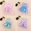Puppy Vertical Striped Butterfly Skirt Summer Pet Dog Skirt Princess Dog Wedding Dress Cat Skirt Shih Tzu Dog Clothes