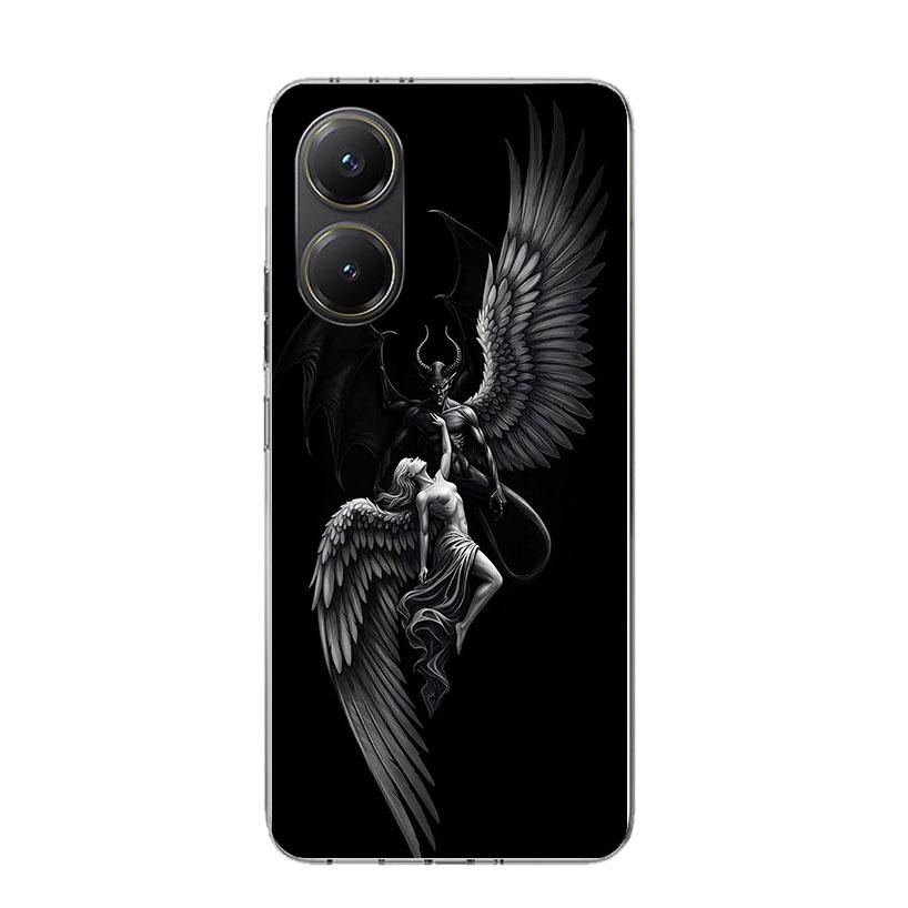 Чехол для телефона Ангельские Крылья Дьявол Плохой Для Xiaomi Poco X7 X6 X5 Pro F7 Ultra Redmi 15C 15 13 13C 12 12C 10 10A 10C 9 9A 9C 9T По