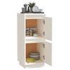 Sideboard White 31.5 x 34 x 75 cm Solid Pine Wood