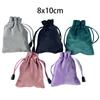 Drawstring Storage Velvet Bag Dice Game Cards Storage Bag 5 Colors for Choice Bag 8*10cm