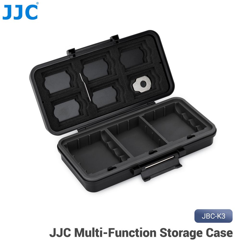 JJC Camera Battery Memory Card Storage Case for 6 SD Card 6 CFexpress Type-B/XQD 5 CFexpress Type-A Cards 3 Camera Batteries