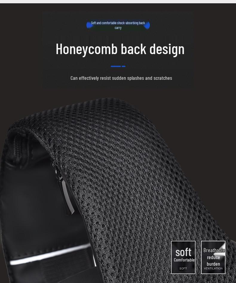 2023 Men's Waterproof Anti-theft Multi-function Crossbody Chest Bag