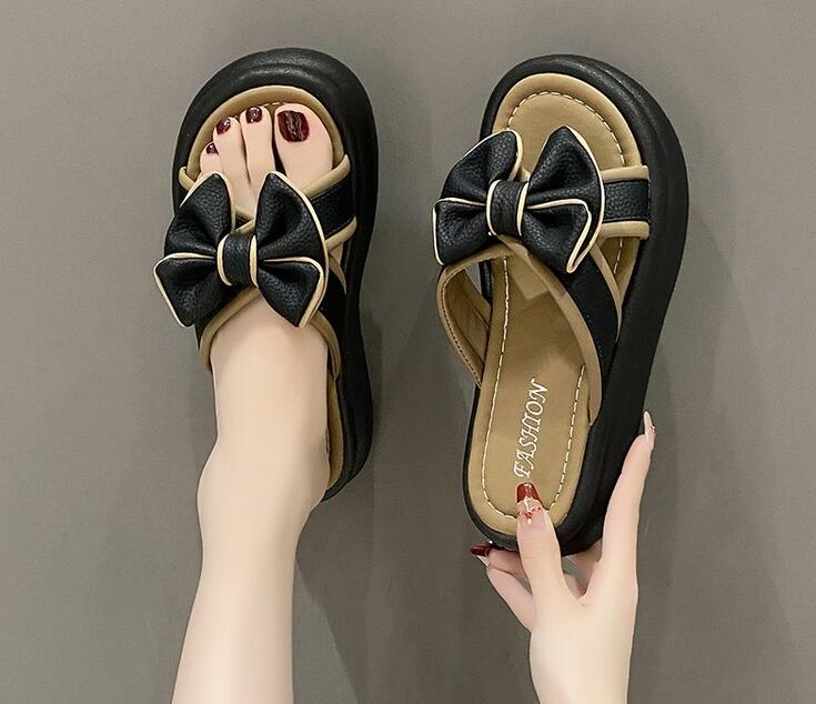 Летние новые туфли на платформе женские тапочки с цветочным дизайном и открытым носком женские туфли повседневные тапочки домашние нескользящие тапочки