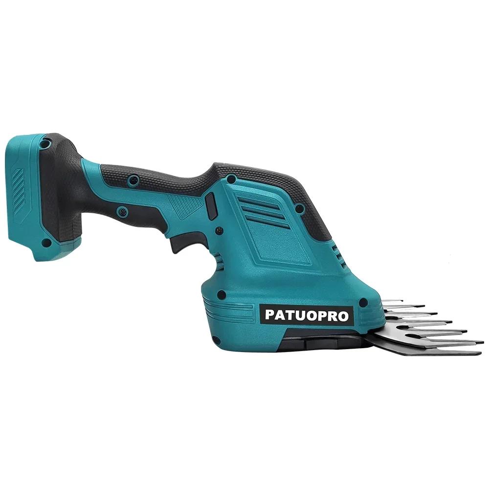 Аккумуляторные электрические ножницы-кусторез 2 в 1 21 В, перезаряжаемый ручной триммер для травы, садовый кусторез, подходит для аккумулятора Makita 18 В