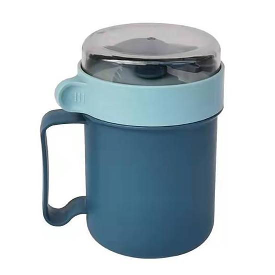 Изолированная суповая чашка с ручкой, пищевой класс, не содержит BPA, герметичная, портативная герметичная чашка для завтрака из овсянки и молока