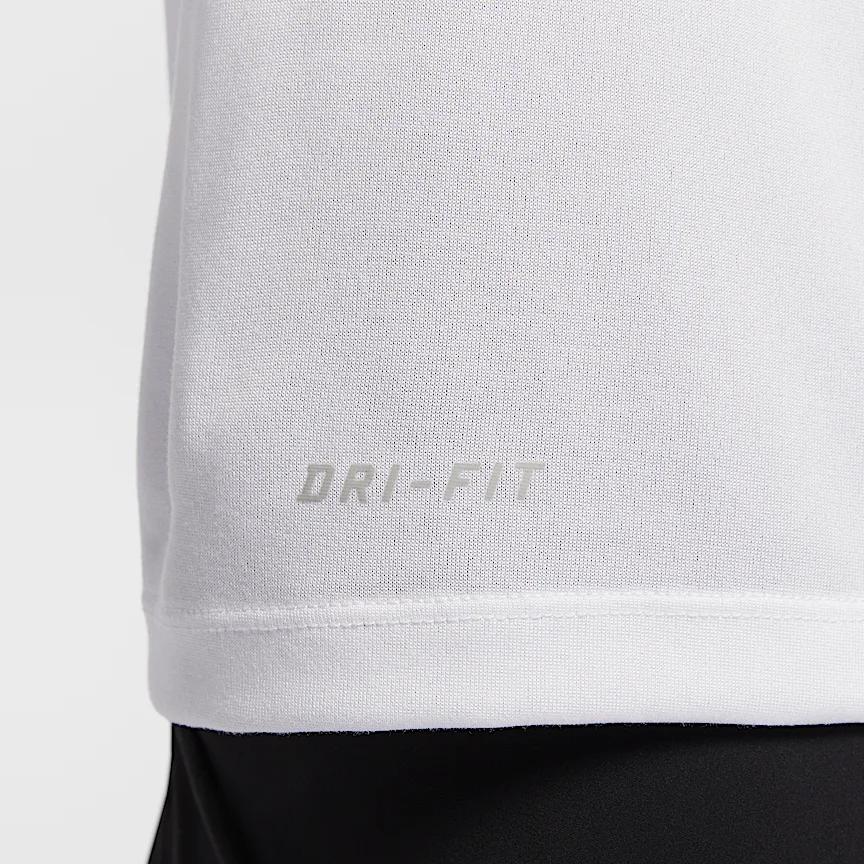 Nike Dri-Fit Team Legend Quick-Dry Comfortable Crew Neck Short Sleeve T-Shirt Women Tops White IB8899-100