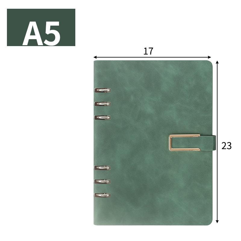 A5 Binder Pu Leather Notebook Business Stationery Gift Set Office Customized logo Journal Notebooks for Students