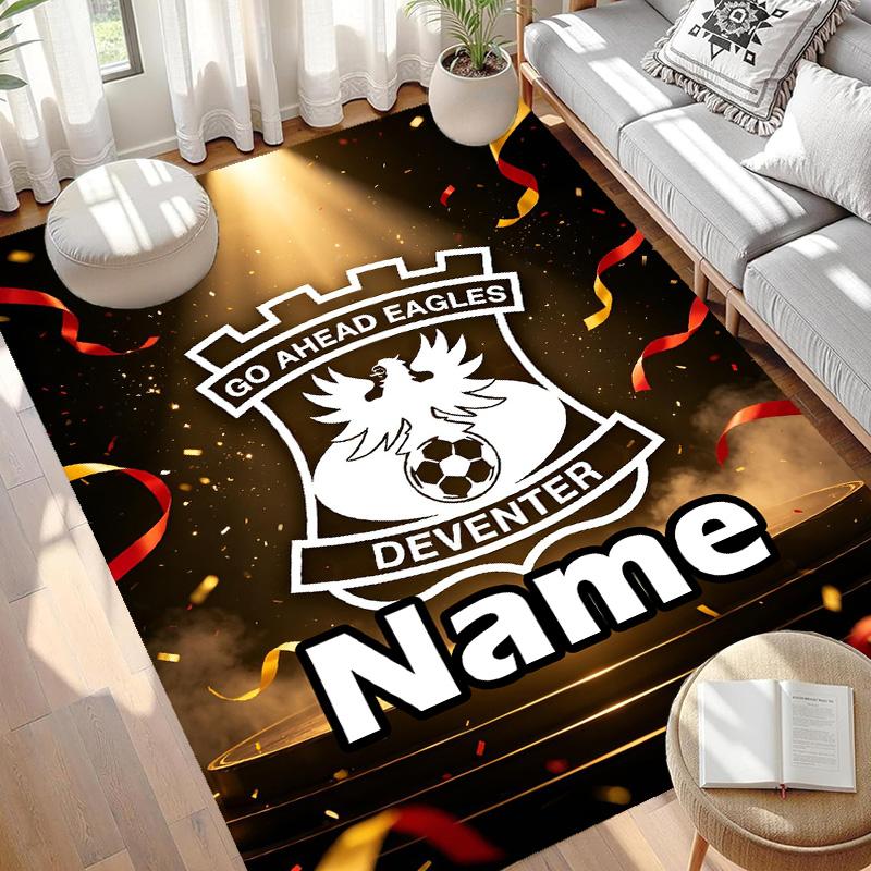 Custom Name Personalized Go Ahead Eagles Print Carpet, Versatile Home Decor Rug, for Playroom, Apartment, Balcony, Entryway, Hallway Gift