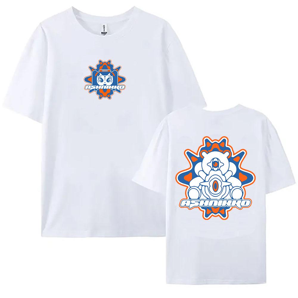 Y2K Hunter Ringer Tee Ashnikko Itty Bitty Album T-shirt Short Sleeve Casual Female Tshirts Cartoon Graphic Printing Clothing Wom
