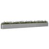Planting Trough Light Grey 580 x 50 x 45 cm Galvanized Steel