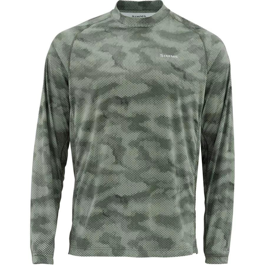SIMMS camouflage fishing suit Luya long-sleeved crew neck T-shirt men's summer sunscreen suit quick-drying breathable fishing suit