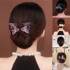 Elegant Lazy Hair Curler Crystal Hair Bun Maker French Bend Hairstyle Bun Hair Accessories