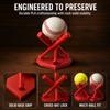 Three Baseball Bats Shaped 3D Printed Baseball Storage Rack  Desktop Ornament