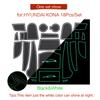 Противоскользящий коврик для подстаканника для Hyundai Kona 2017 2018 Kauai Door Groove Pad Cup Holder Accessories Interior Accessories