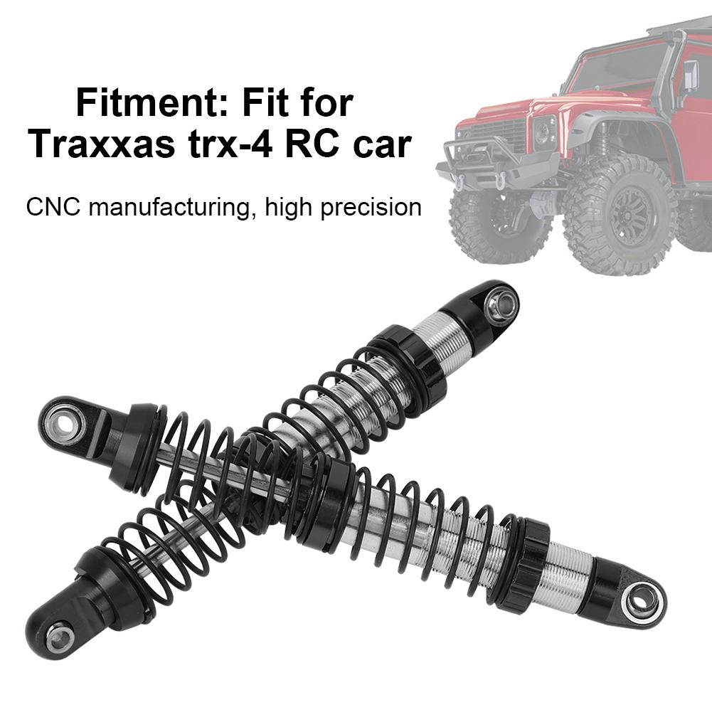 102mm Double Spring Shock Struts Damper Fit for Traxxas trx 4  RC Car ModelBlack B8260SBL