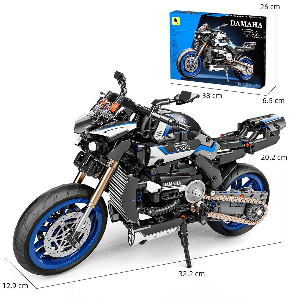 Harley Ducati Kawasaki Yamaha Motorcycle Assembly Building Block For Boys