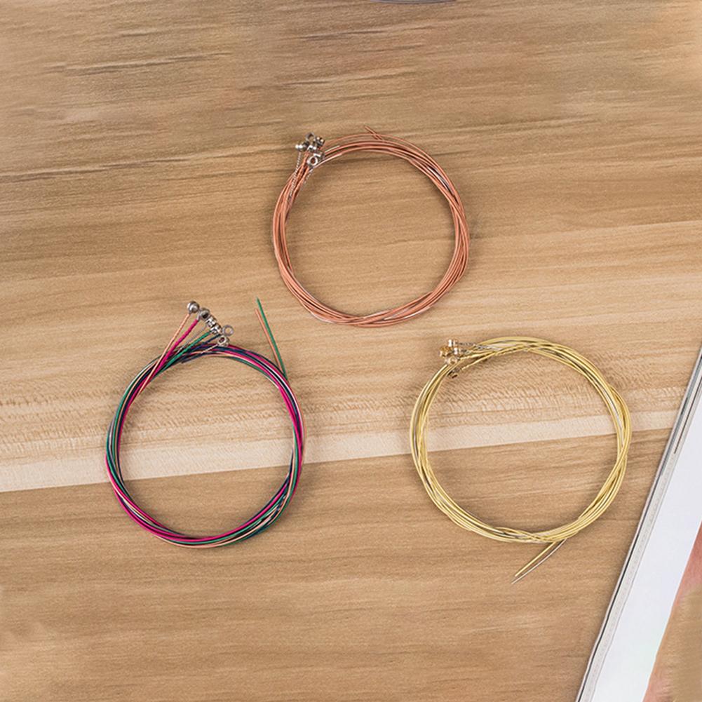 Струны для акустической гитары 6 шт./компл. Чистая медь струны сталь акустическая укулеле басовая проволока для акустической A3J9