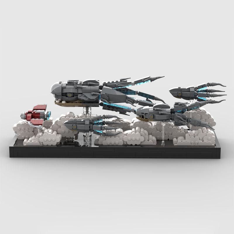 Нетоксичный Moc Креативная Серия Планета Шаттл-Машина Парад Пхукета Детский Пазл Набор Строительных Блоков Для Мальчиков