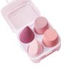 4pcs Makeup Sponge Powder Puff Dry and Wet Combined Beauty Cosmetic Ball Foundation Powder Puff Bevel Cut Make Up Sponge Tools