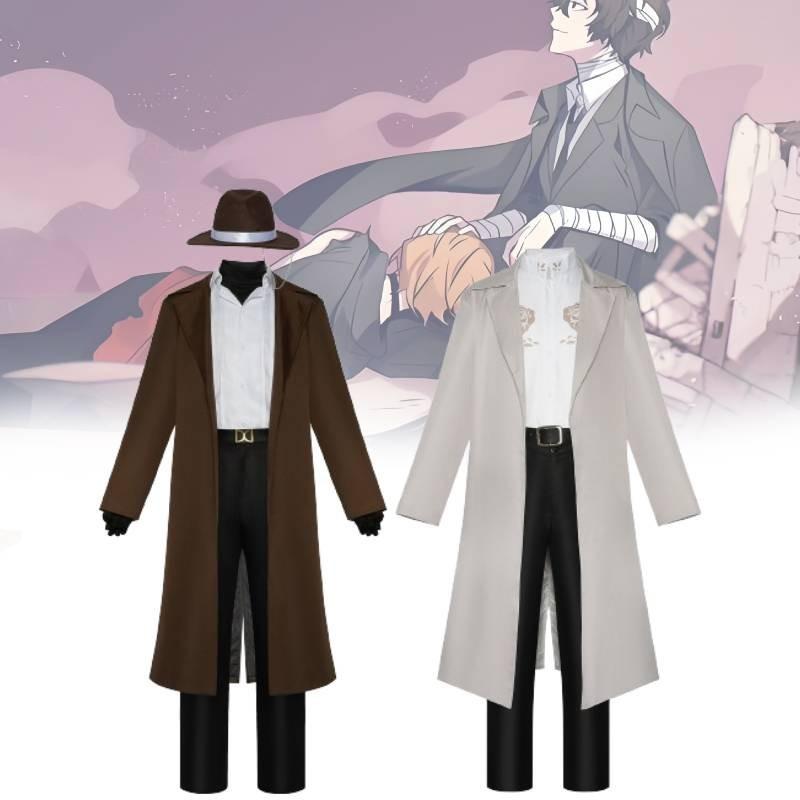 Удобные костюмы для аниме-косплея для геймеров Bungo Stray Dogs Dazai Chuuya Мягкая ткань