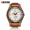 CURREN 8225 Мужские часы с большим циферблатом, календарем, водонепроницаемые, повседневные, с кожаным ремешком