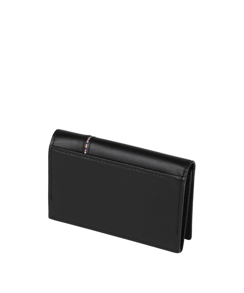 Перевернутый визитник Signature Stripe, черный