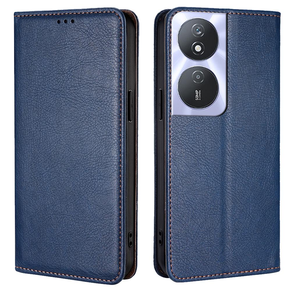 Solid Color Case for Honor Play 50 Plus 5G/Play 8T 5G/X7b 4G/90 Smart Cover Folio Flip PU Leather Phone Protector