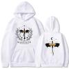 Vintage Basgiath War College Hoodies Fourth Wing Double-Sided Hoodie Women Graphic Hoodies Bookish Sweatshirt Casual Pullovers