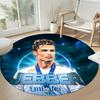 Cristiano Ronaldo Round Area Rug Perfect for Kitchen Foyer Balcony Decorate room Anti-slip Round Rug Office home decor Gift for Festivals
