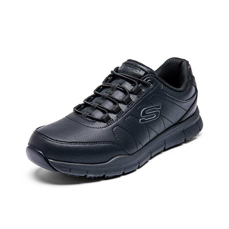 Skechers Мужские повседневные кроссовки Nampa-Osil Черные Низкие Стильные Комфортные Классические Износостойкие 200272-BLK