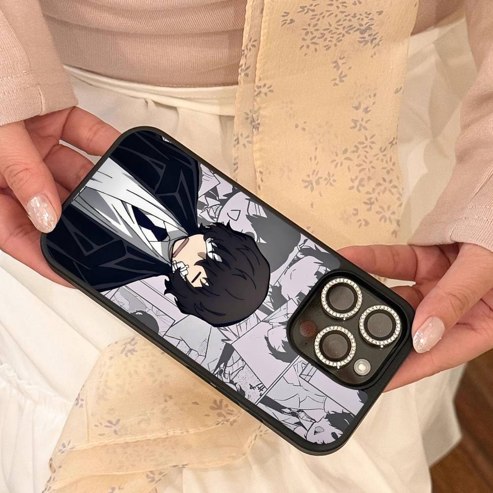 Аниме O-Oshi No K-Ko Чехол для телефона Для iPhone 17 Air 16 15 14 13 12 11 Pro Max PC TPU Черный Жесткий