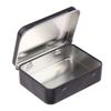1Pc Frosted Household Iron Storage Box Metal Box Tin Plated Container Empty Hinged Lid Small Empty Storage Box