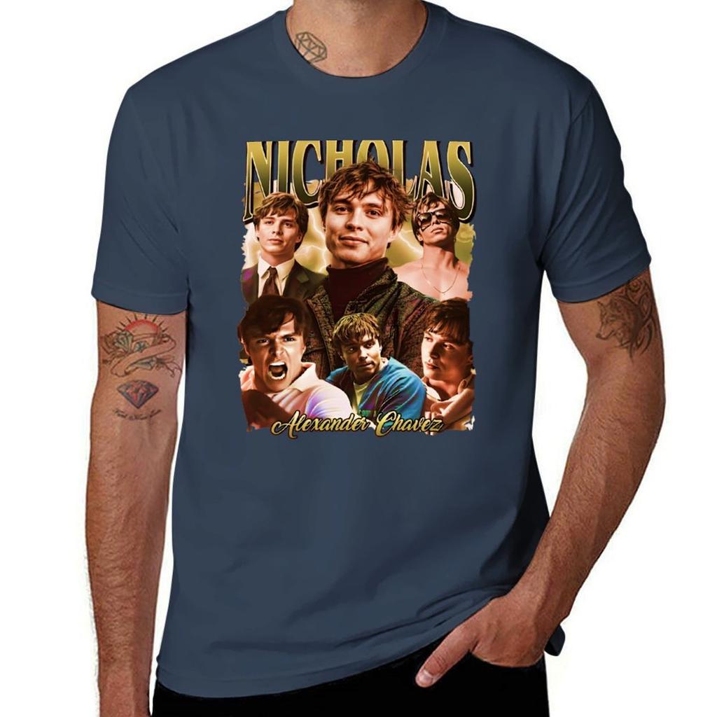 Vintage MoUnisext Nicholas Chavez TShirt t shirts for Unisex cotton soft t shirts cotton 100 TShirt