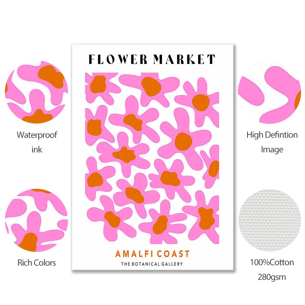 Розовый Матисс Баухаус Цветочный рынок картина маслом без рамки Галерея Пикассо настенное искусство холст печать плакатов картина Декор в гостиную