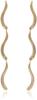 Skagen Women's ESSENTIAL WAVES Gold-Tone Stainless Steel Long Drop Earrings, SKJ1784710
