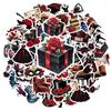 35pcs Gothic Vintage Stickers Elegant Floral DIY Stickers  Stickers For Notebook Luggage Mobile Phone Cup Guitar DIY
