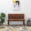 VidaXL Bench Settee for Living Room Hallway Bench Entryway Settee Living Room Bench Home Interior 120 Cm Brown 288573