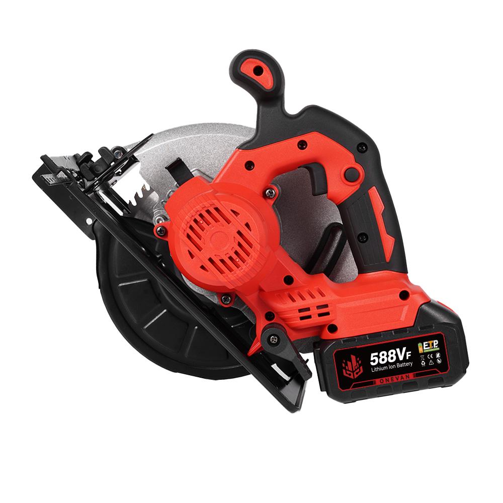 ONEVAN 7Inch 185mm Brushless Electric Circular Saws Cordless Adjustable Woodworking Cutting Power Tool For Makita 18V Battery