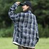 Navava Women Casual Check Long Sleeve Shirt Nb2965