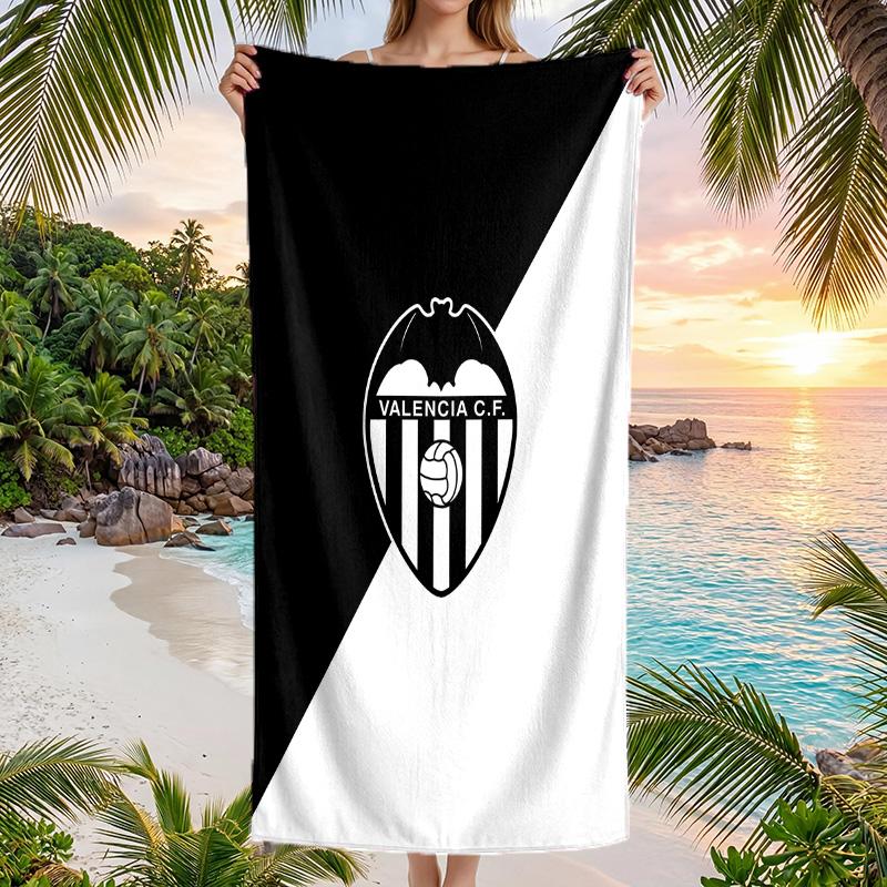 Valencia FC print Quick Dry Beach Towel Microfiber Absorbent Portable Travel Swimming Towel
