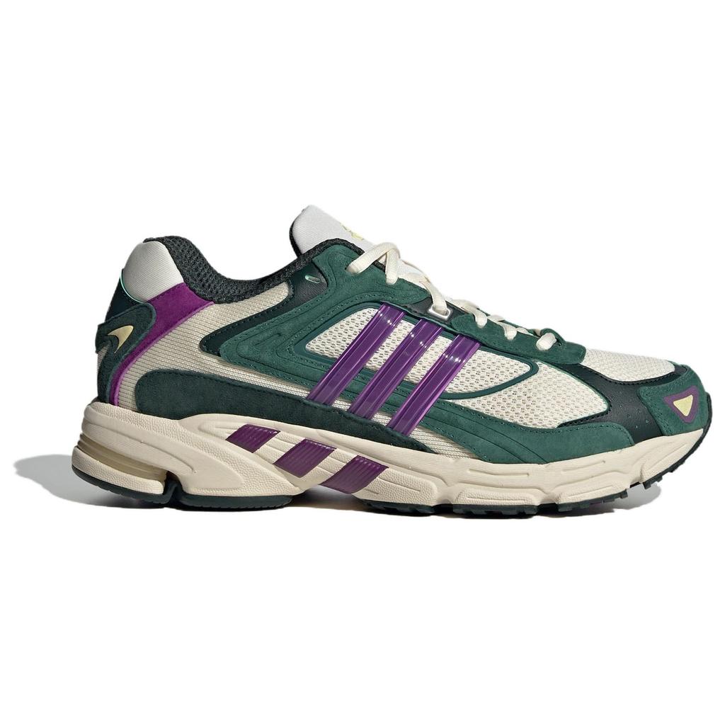 Adidas Originals Response Cl Comfortable Versatile Fabric Leather Low Top Running Shoes Unisex Sneakers White Green Purple IH2566