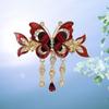 Mid Size Rhinestone Butterfly Hair Clips Tassel Rhinestone Barrettes  Ladies/Girls