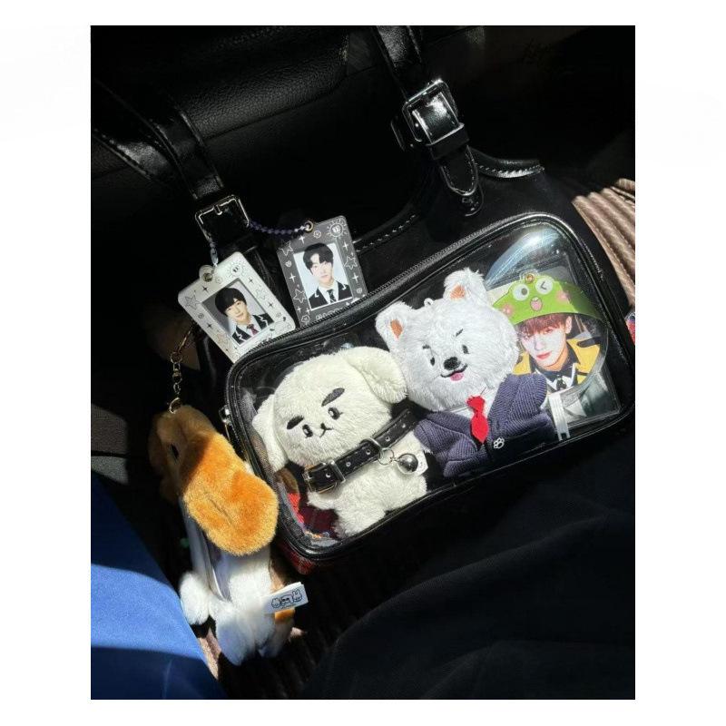 Универсальный японский итабаг: Повседневная сумка большой вместимости с застежкой на кнопку