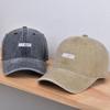 Выстиранная однотонная вышитая бейсболка Весна и Лето Американская Ретро Старая бейсболка Мужская
