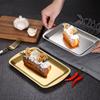 Rectangular Non-Stick Bread Cake Baking Tray  Stainless Steel Cookie Cooking Pan Steamed Sausage Dishes Fruit Grill Fish Plate