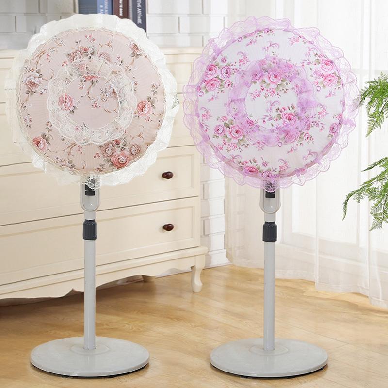 1PC Embroidery Flower Children Anti-Pinch Bag Accessories Home Decor Fan Dust Cover